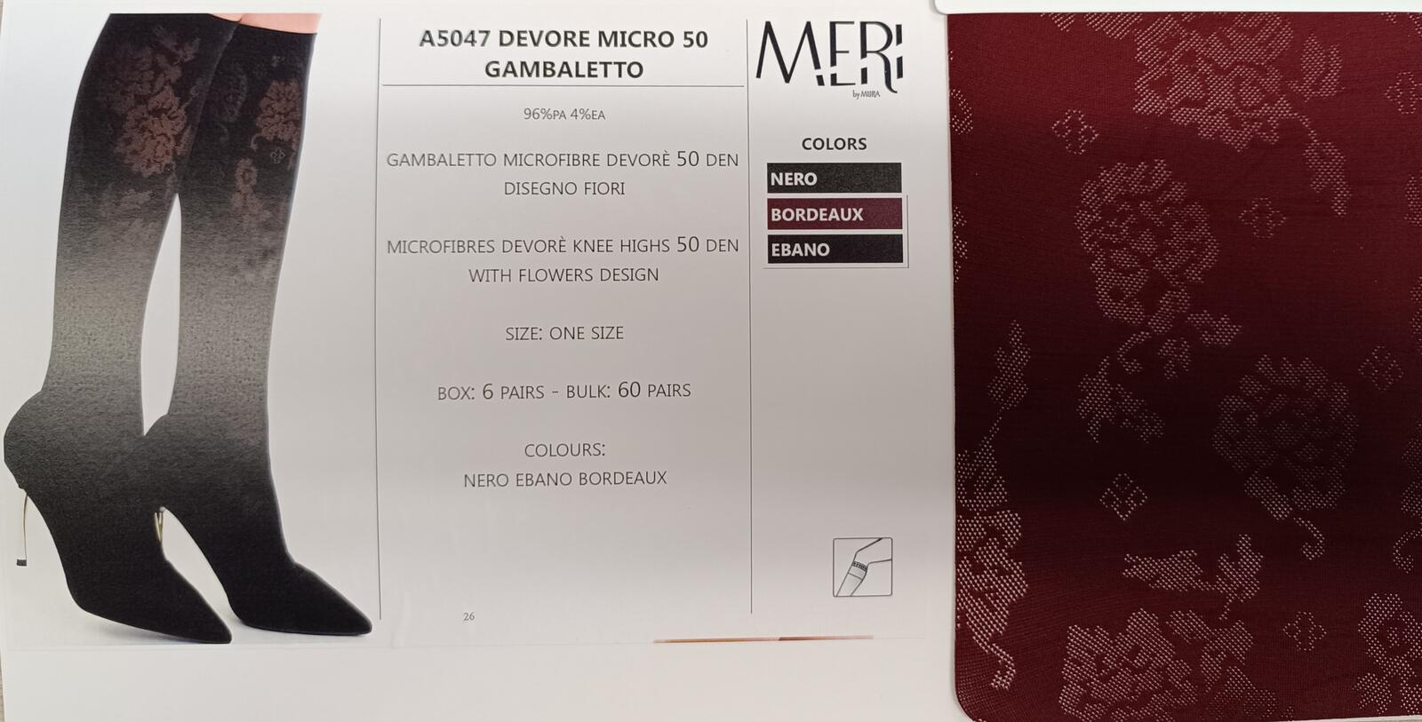 GAMBALETTO DONNA A5047 Tellini S.R.L. Velkoobchodní oblečení